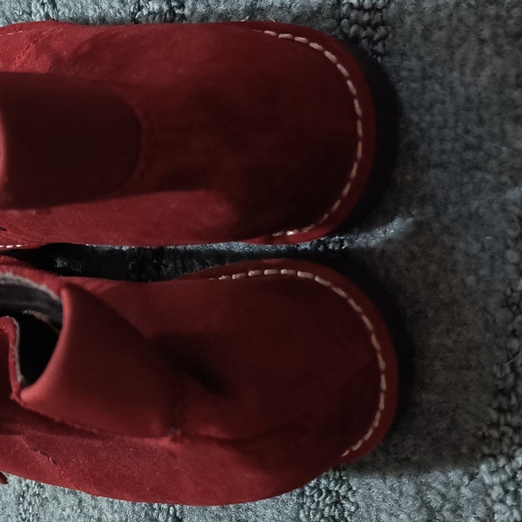 Cole Haan red suede water proof boots - Picture 3 of 7